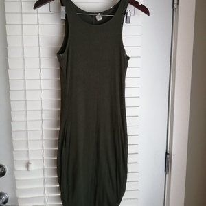Army Green Form Fitting Dress